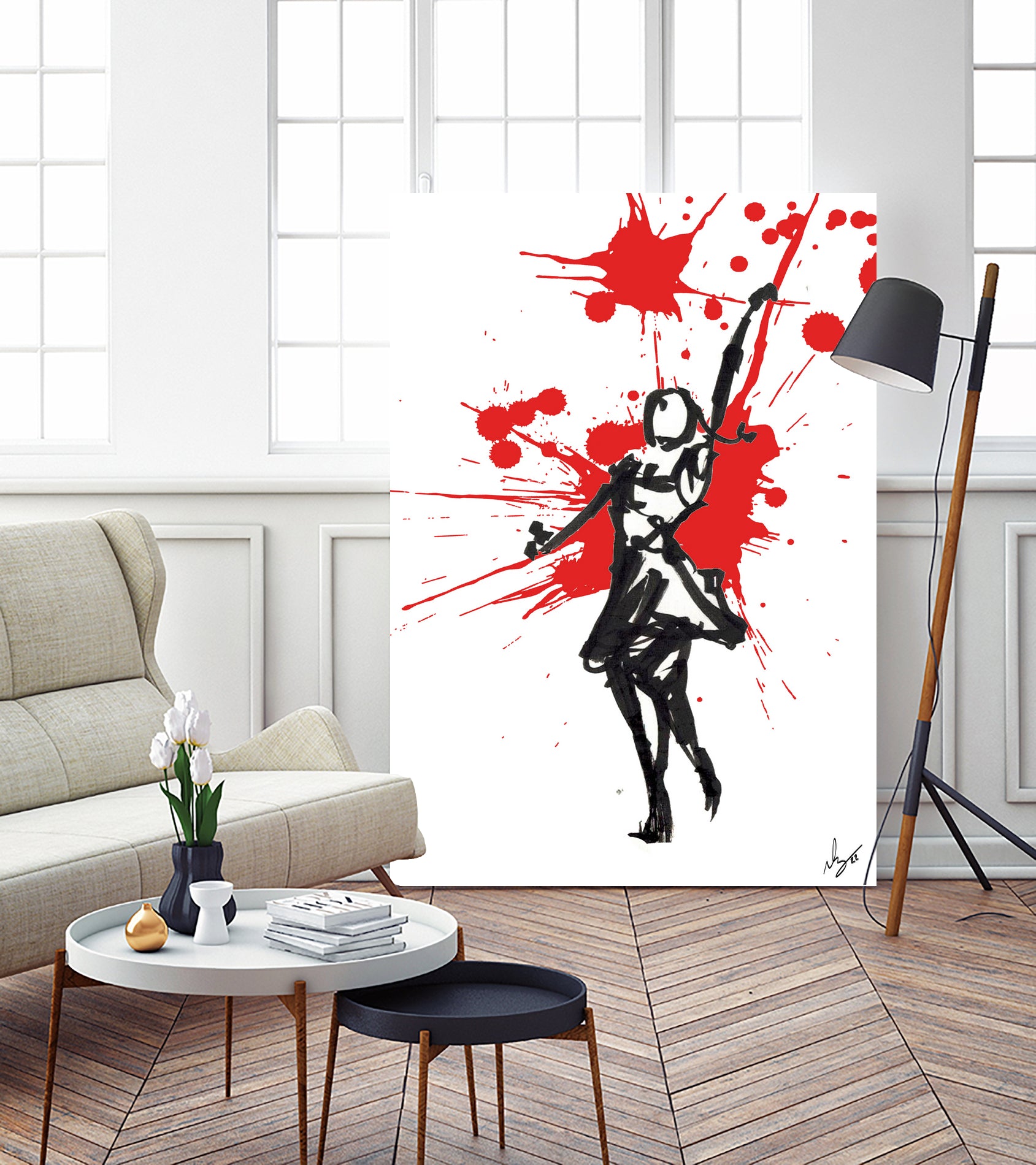DancInk Folks- 10 by Nicolas Lachance-Brais on GIANT ART - white digital drawing