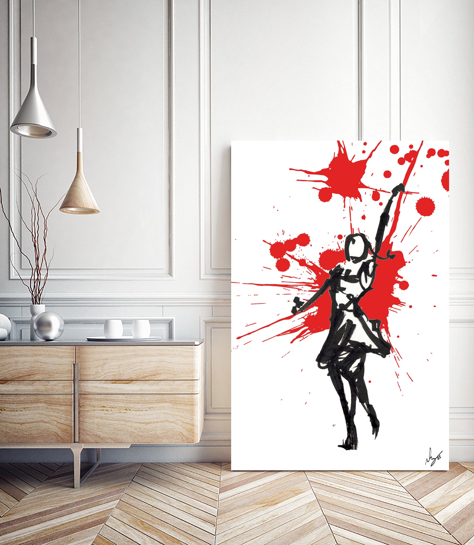 DancInk Folks- 10 by Nicolas Lachance-Brais on GIANT ART - white digital drawing