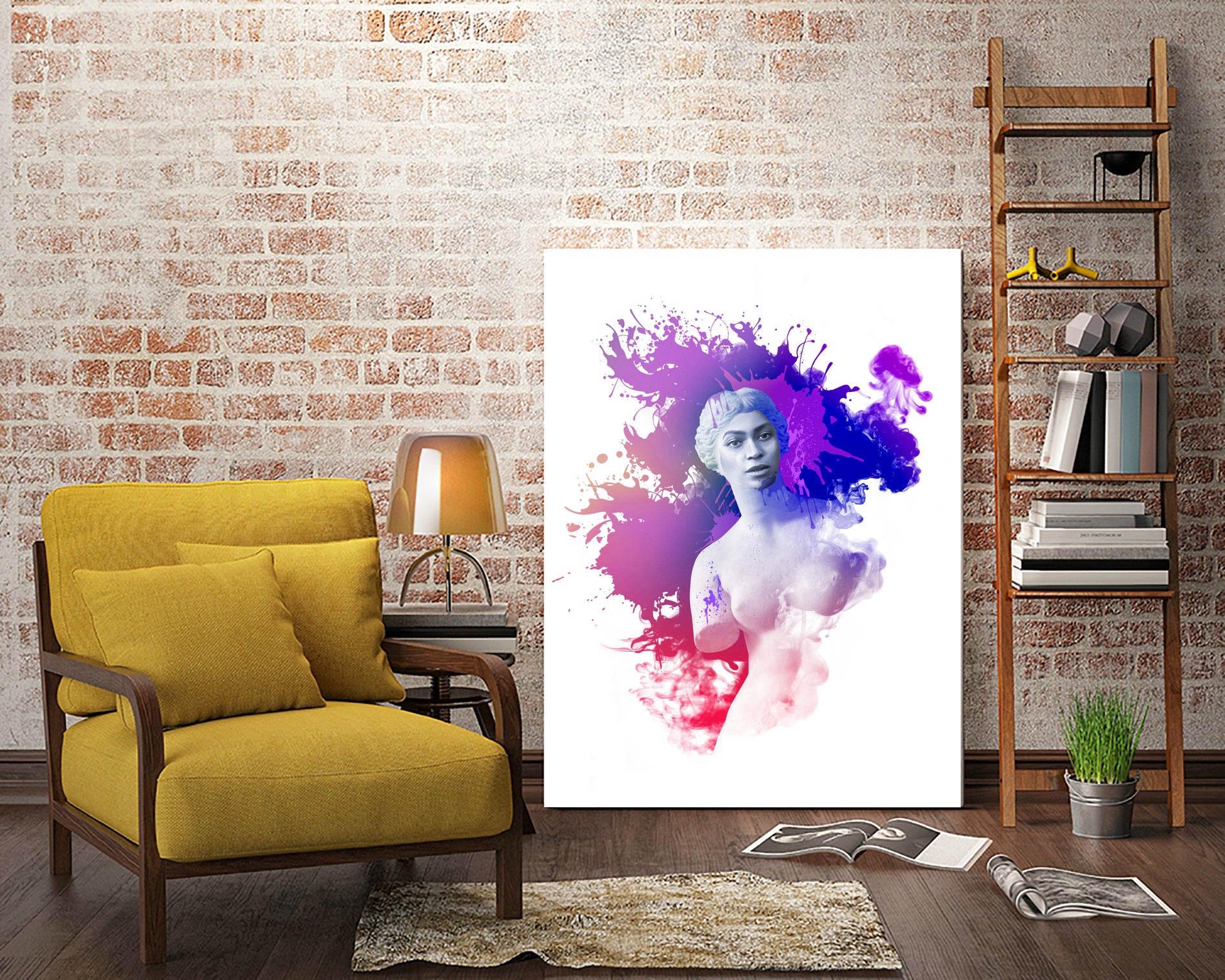 Beyoncé Venus by Pepe Psyche on GIANT ART - fuchsia digital painting