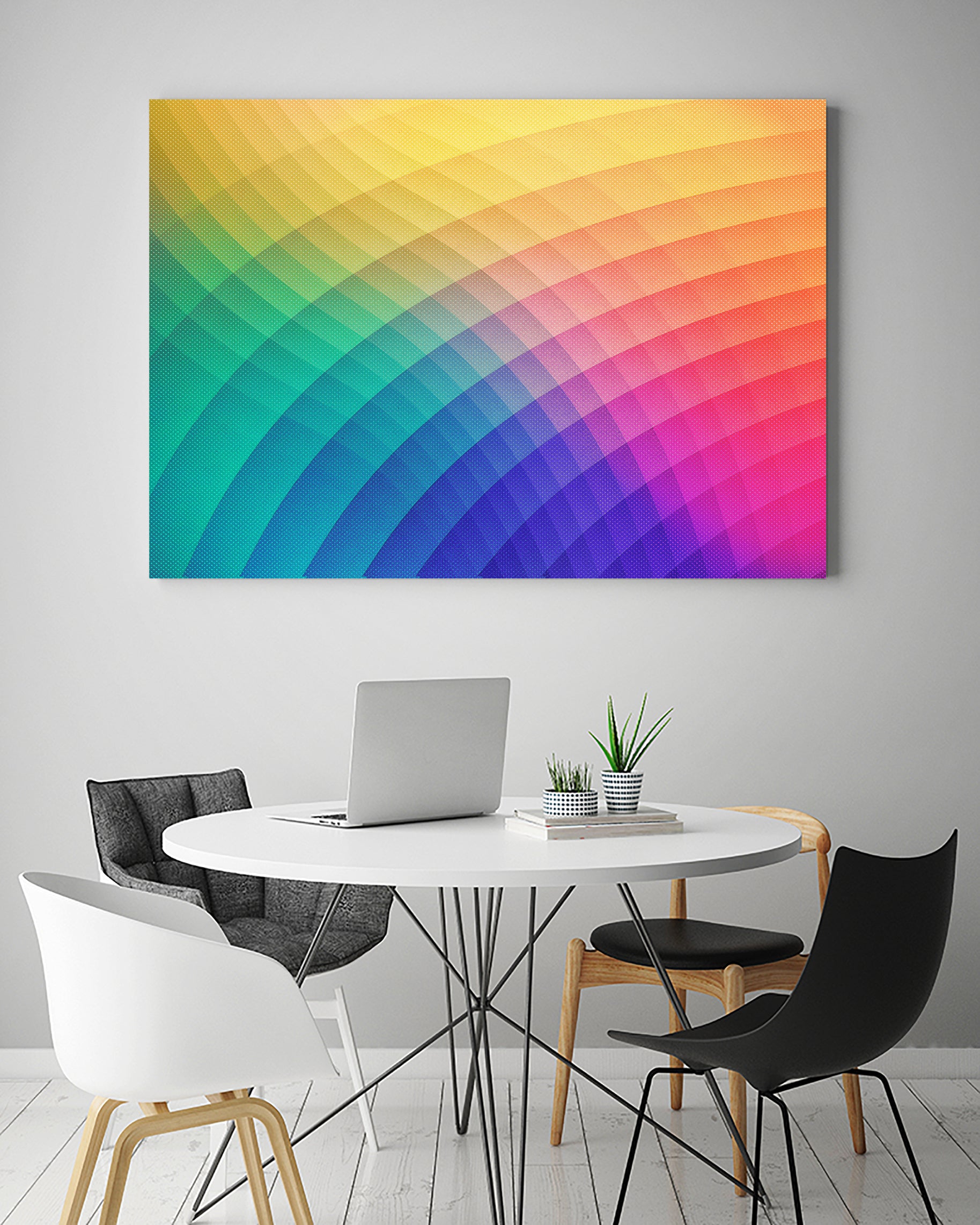 Spectrum Bomb Fruity Fresh - Colorful Experimental Pattern by Philipp Rietz on GIANT ART - green vector illustration