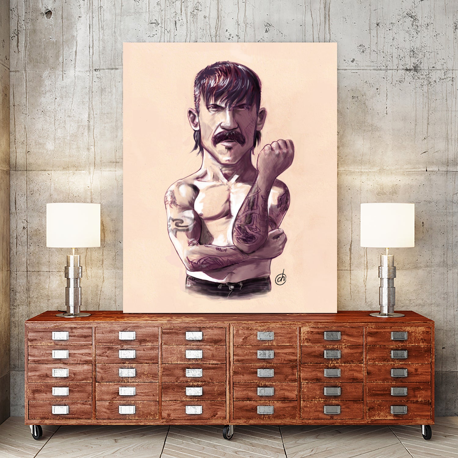 Anthony Kiedis - Unlimited Love by Charlie Casado on GIANT ART - white character design