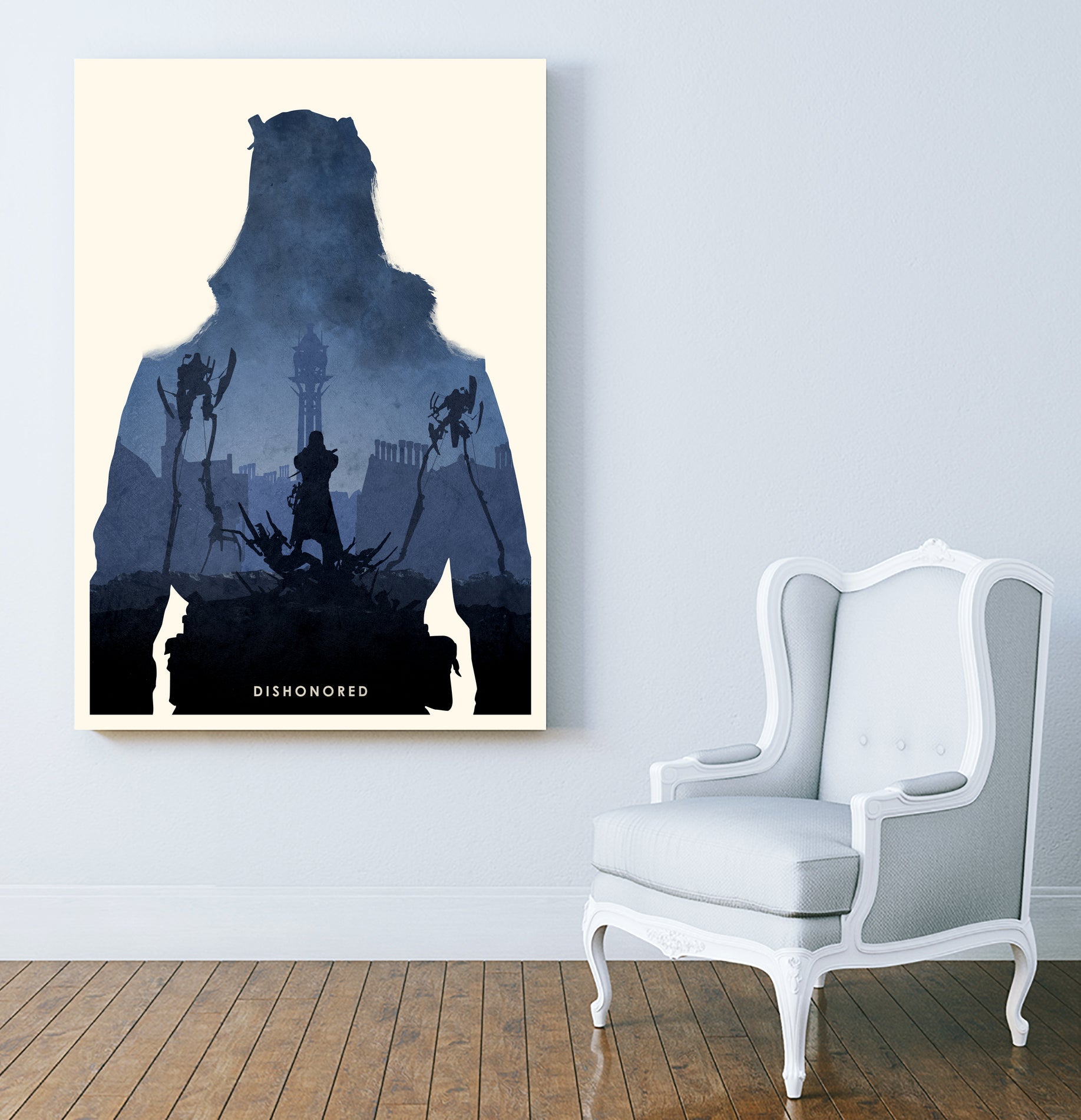 Dishonored by Ryan Ripley on GIANT ART - blue digital drawing