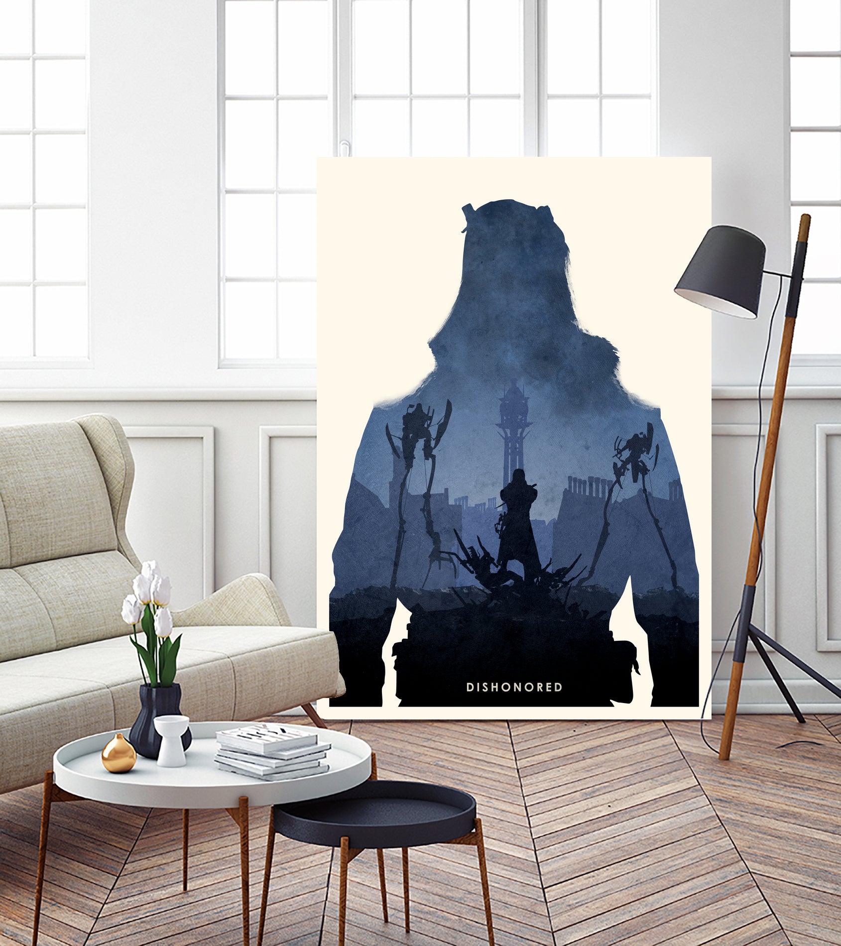 Dishonored by Ryan Ripley on GIANT ART - blue digital drawing