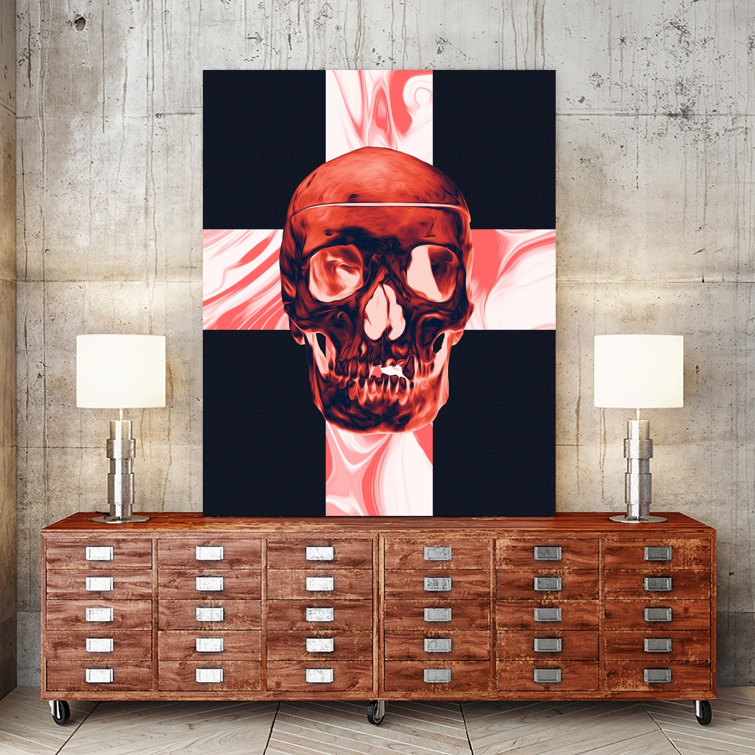 Dei by Dorian Legret on GIANT ART - red photo manipulation