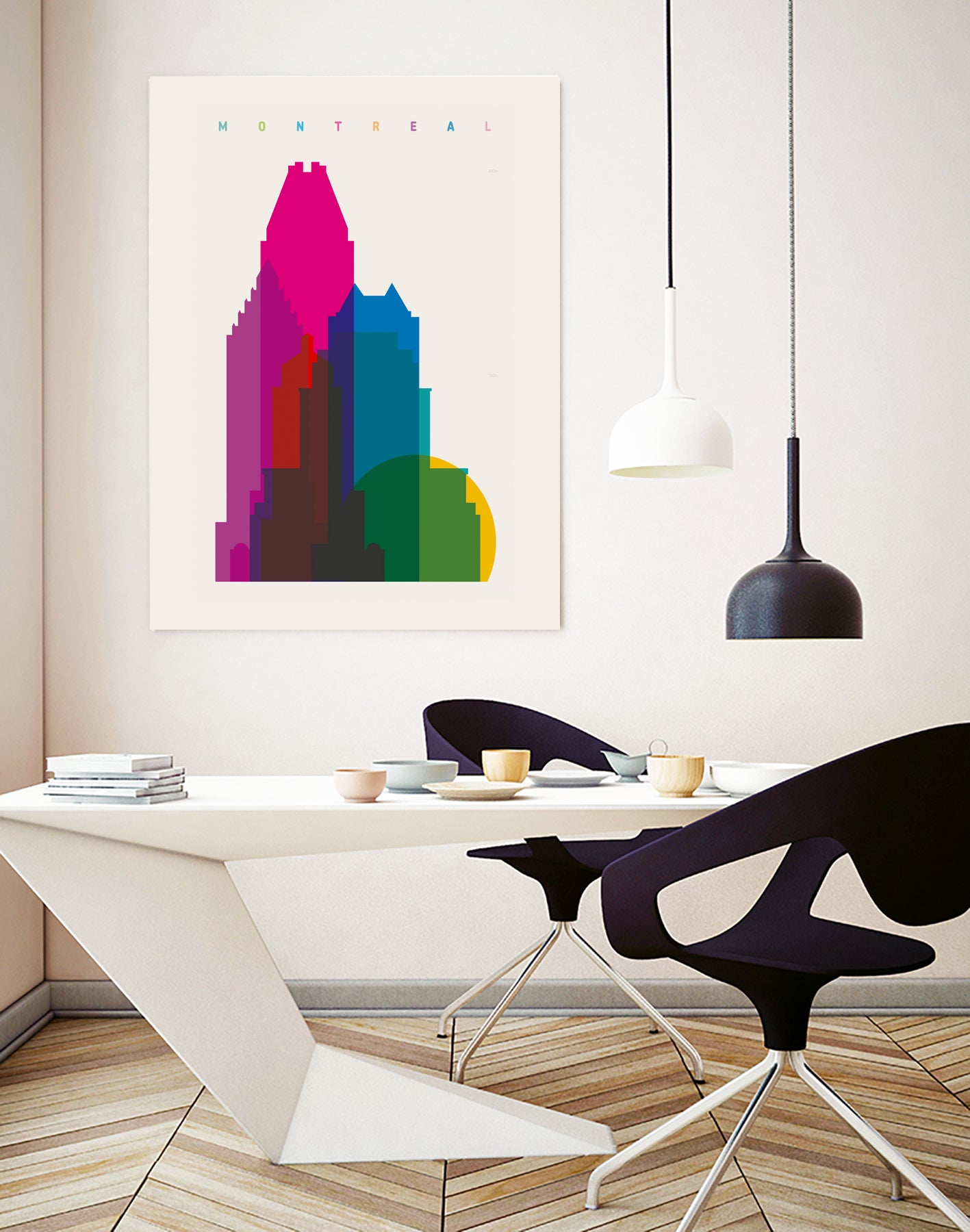 Shapes of Montreal by Yoni Alter on GIANT ART - photo illustration