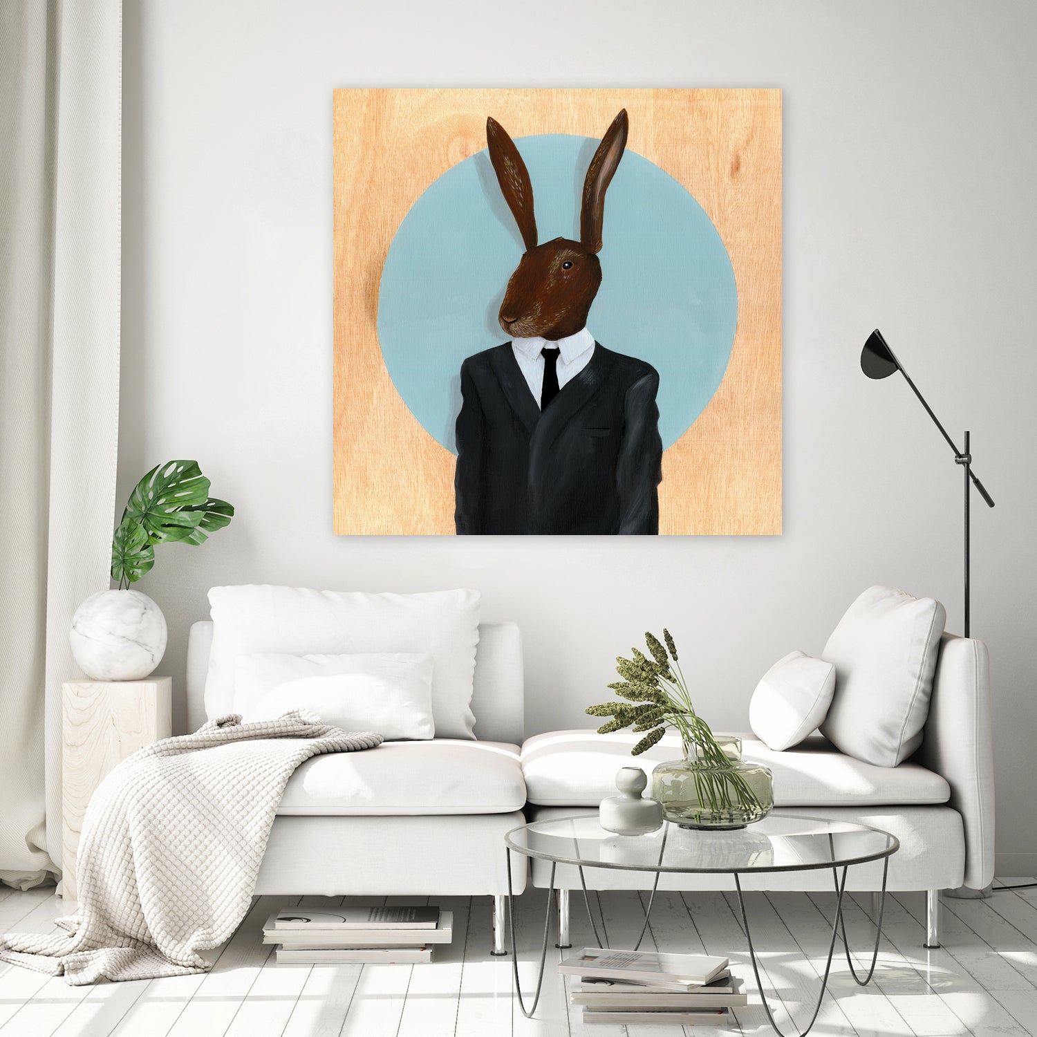 David Lynch - Rabbit by Andrew Turner on GIANT ART - blue mixed media