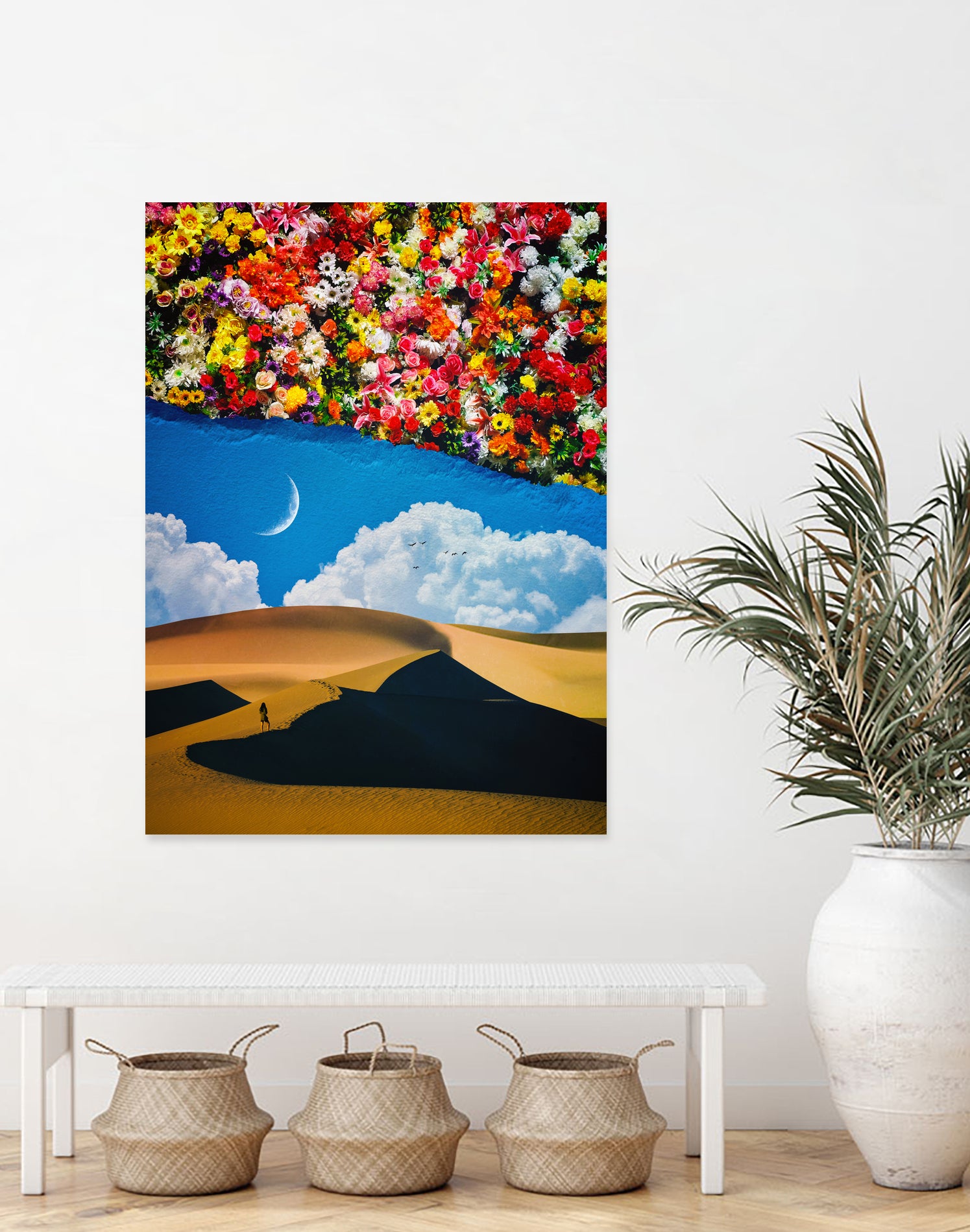 A Desert Full Of Flowers by Seam Less on GIANT ART - black photo manipulation