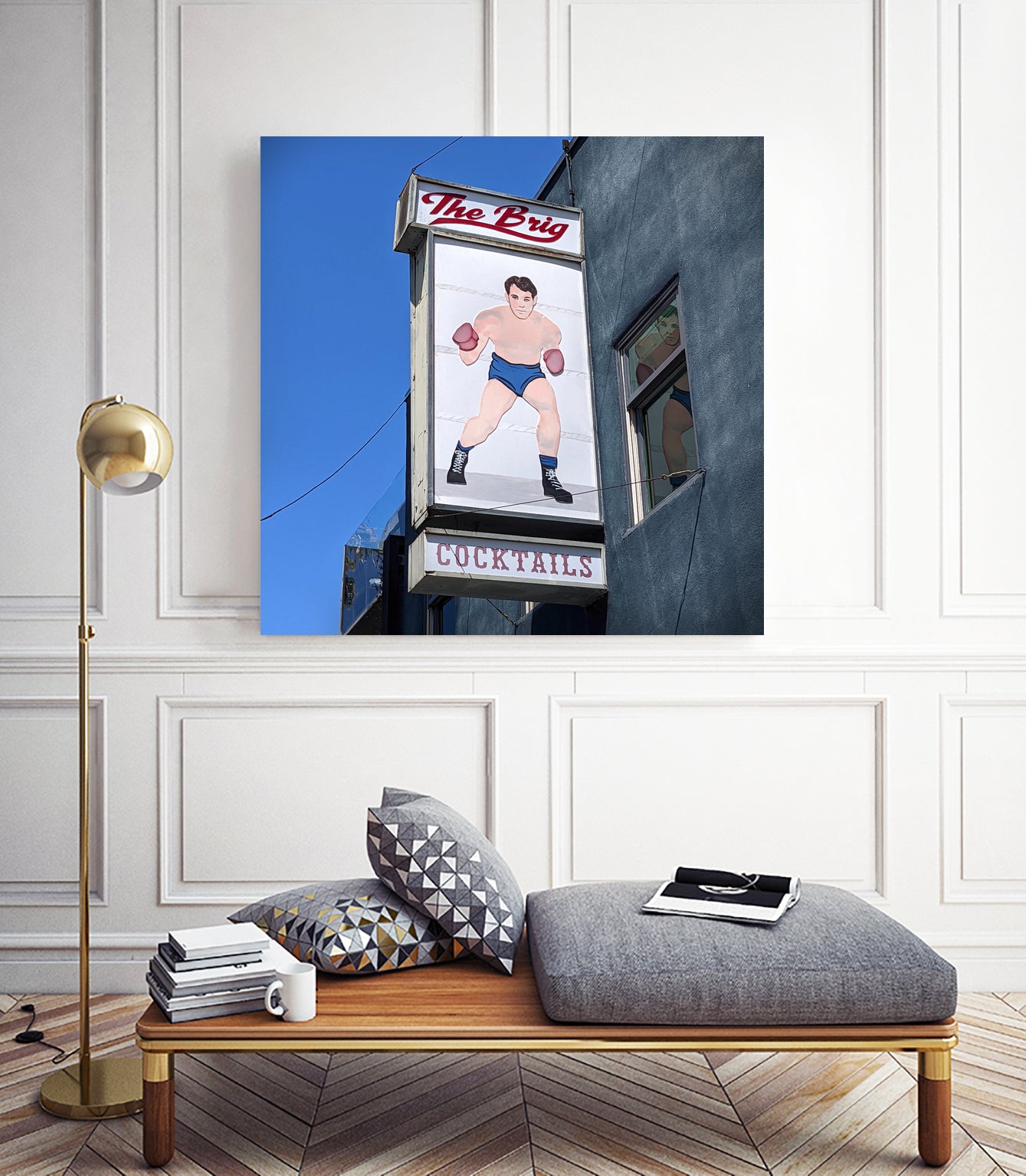 The Brig by will Hansen on GIANT ART - blue mixed media