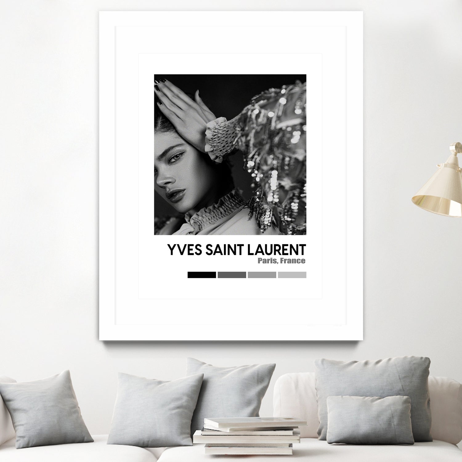 Luxury Super Model Hypebeast Luxury Fashion Poster by XingChen Lu on GIANT ART - gray typography