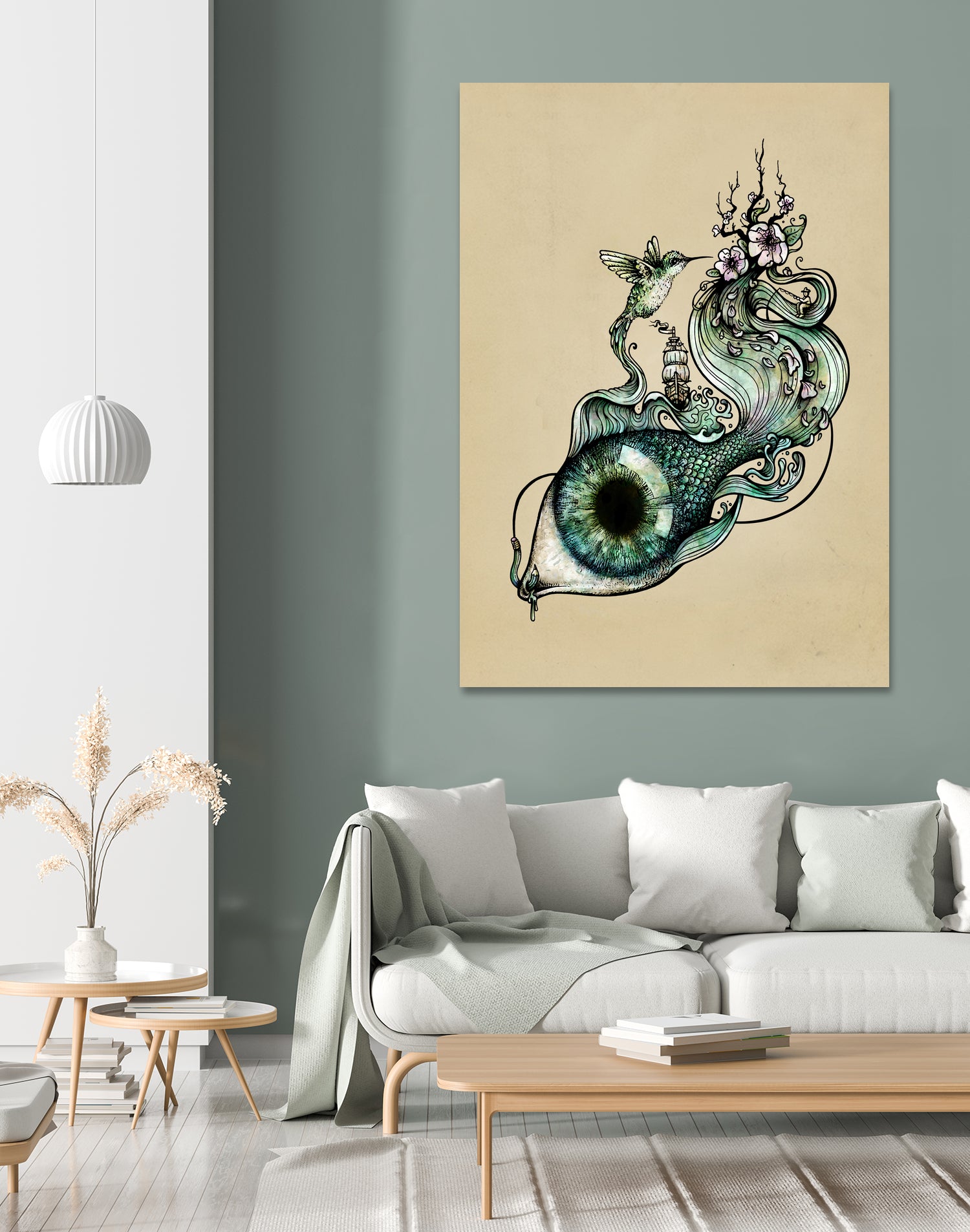 Flowing Inspiration by Enkel Dika on GIANT ART - green digital drawing