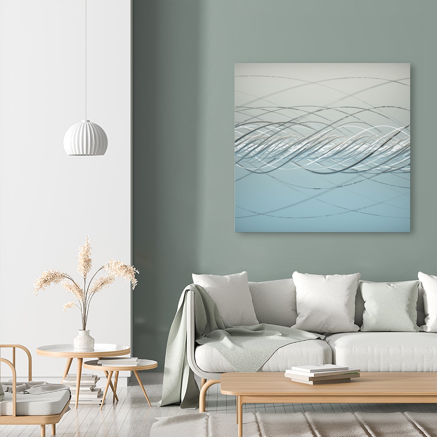 Spyral by Vladimir Shelest on GIANT ART - blue 3d art