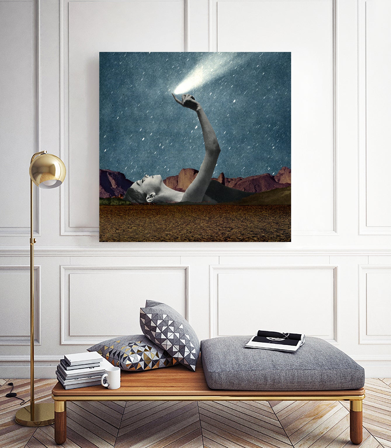 At your fingertips by Sammy Slabbinck on GIANT ART - blue photo manipulation