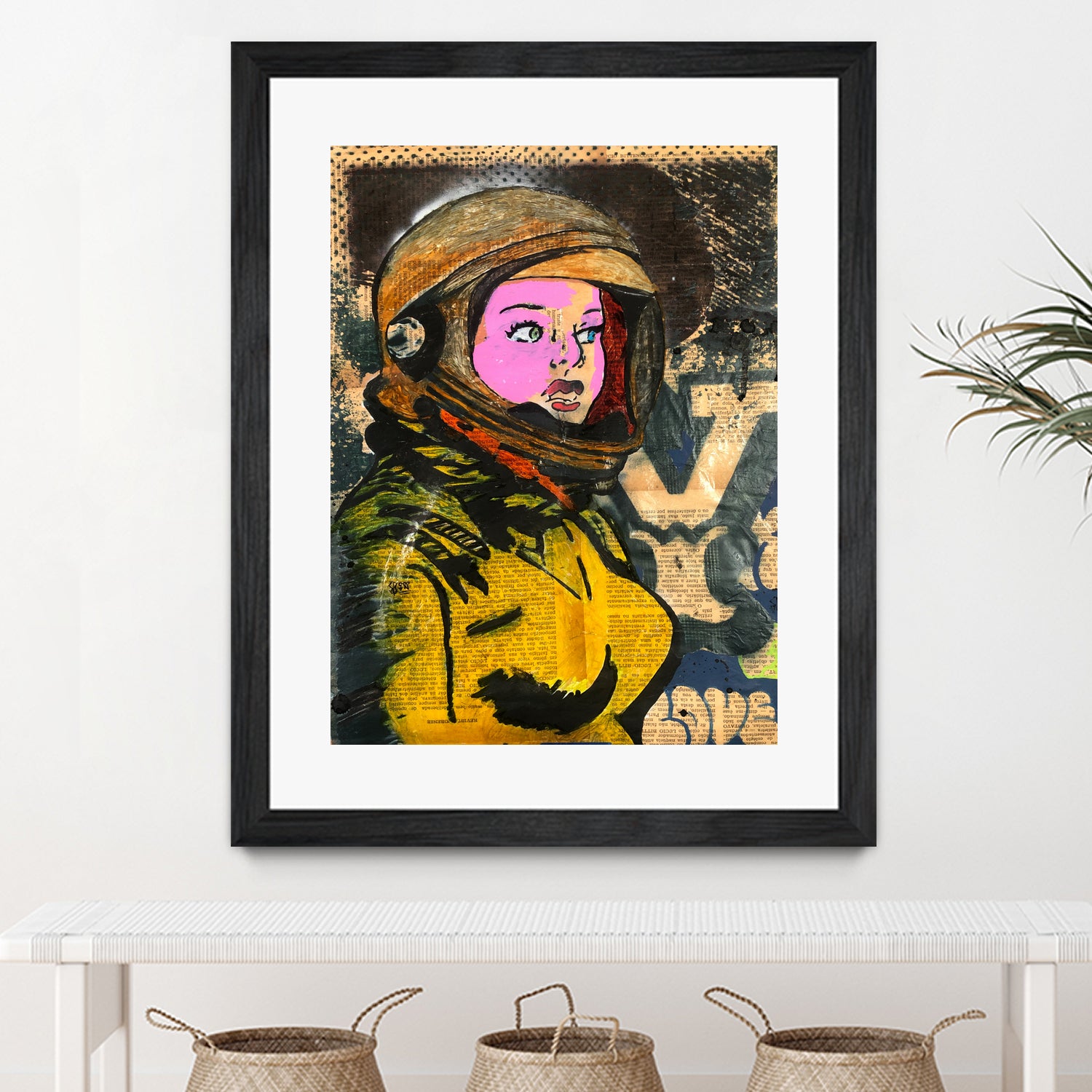 Astronaut | Graffiti | Pop art | Street-art aesthetics by TULIO ALMEIDA on GIANT ART - orange mixed media