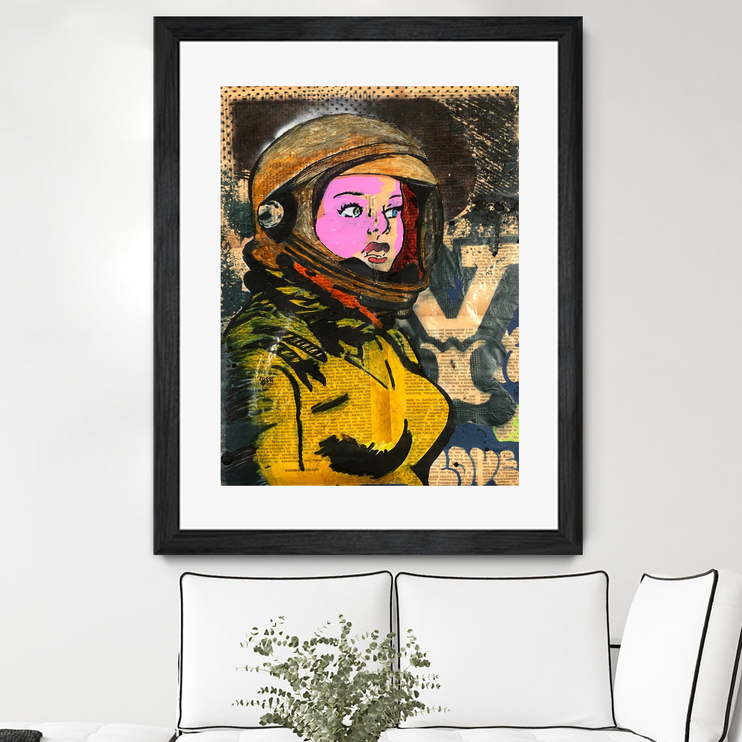 Astronaut | Graffiti | Pop art | Street-art aesthetics by TULIO ALMEIDA on GIANT ART - orange mixed media