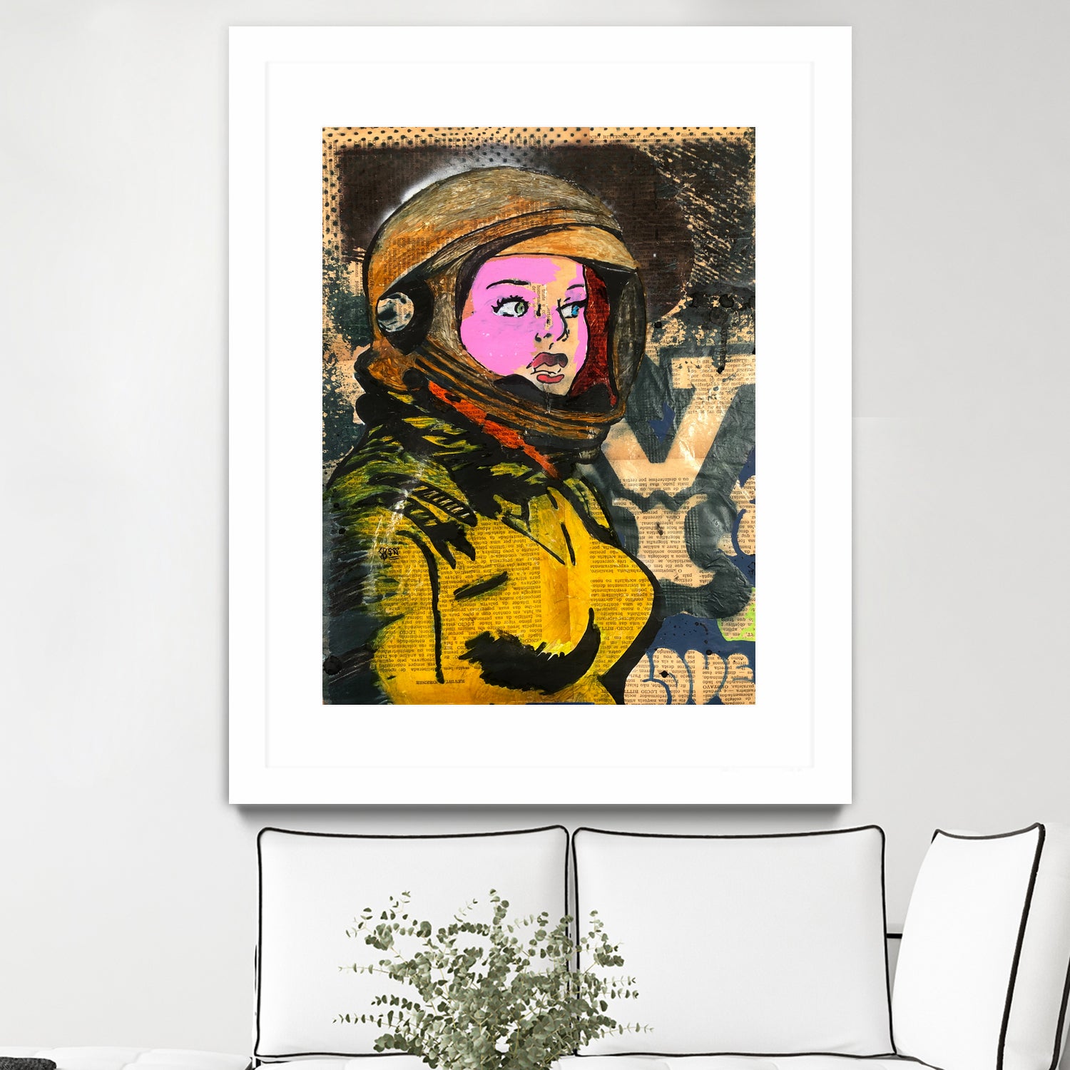 Astronaut | Graffiti | Pop art | Street-art aesthetics by TULIO ALMEIDA on GIANT ART - orange mixed media