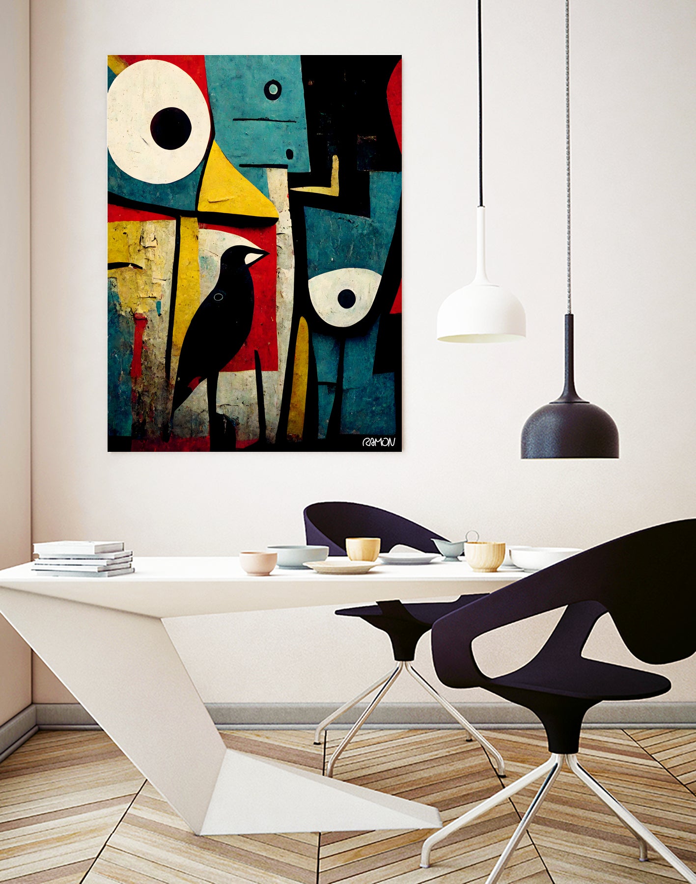 Birds Eye by Ramon Souza on GIANT ART - white digital painting