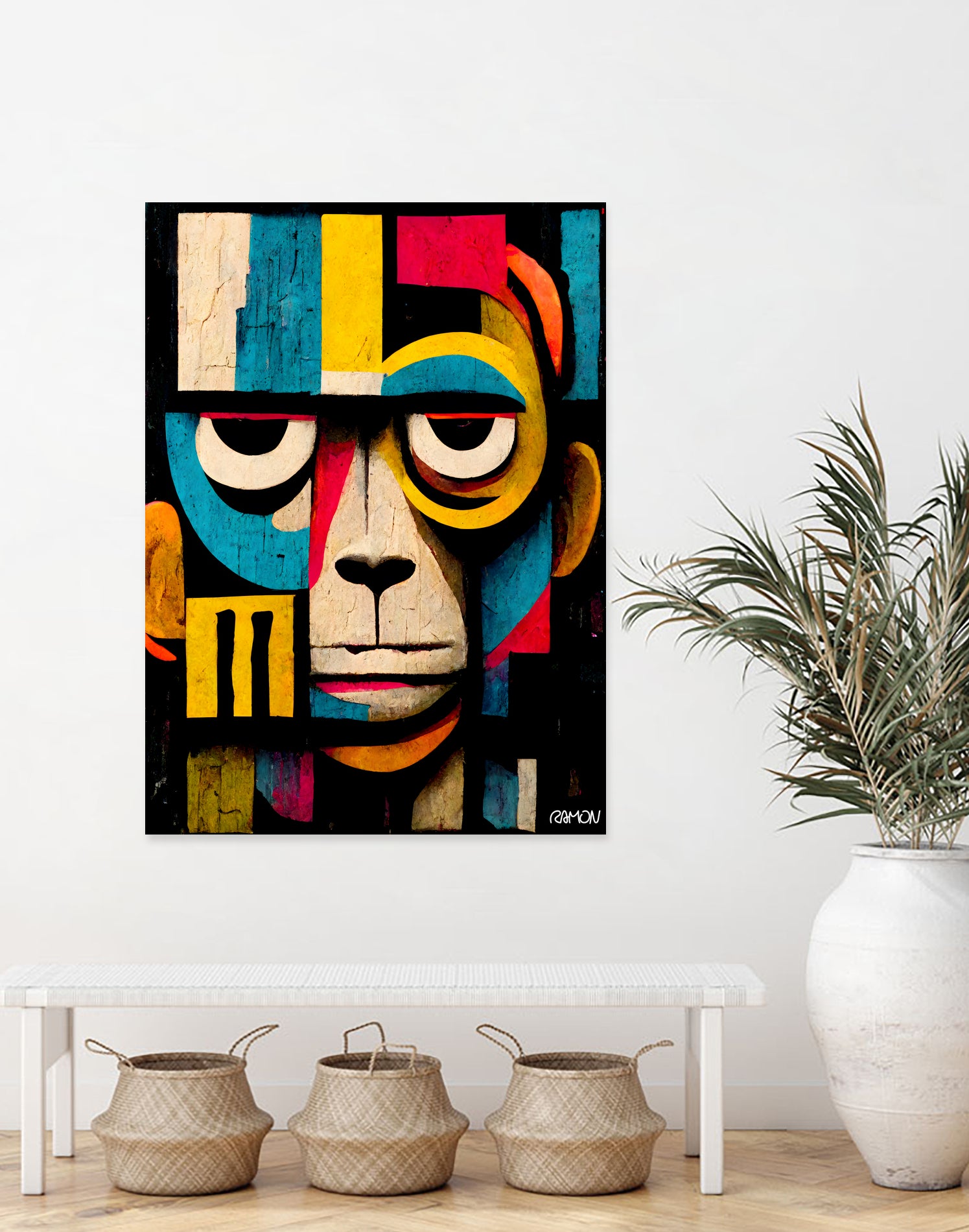 Abstract Art Monkey by Ramon Souza on GIANT ART - black digital painting