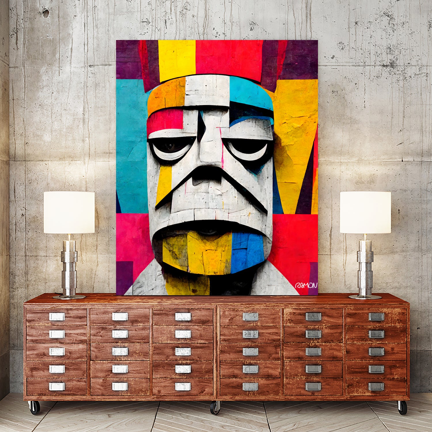 Bored Trooper by Ramon Souza on GIANT ART - white digital painting