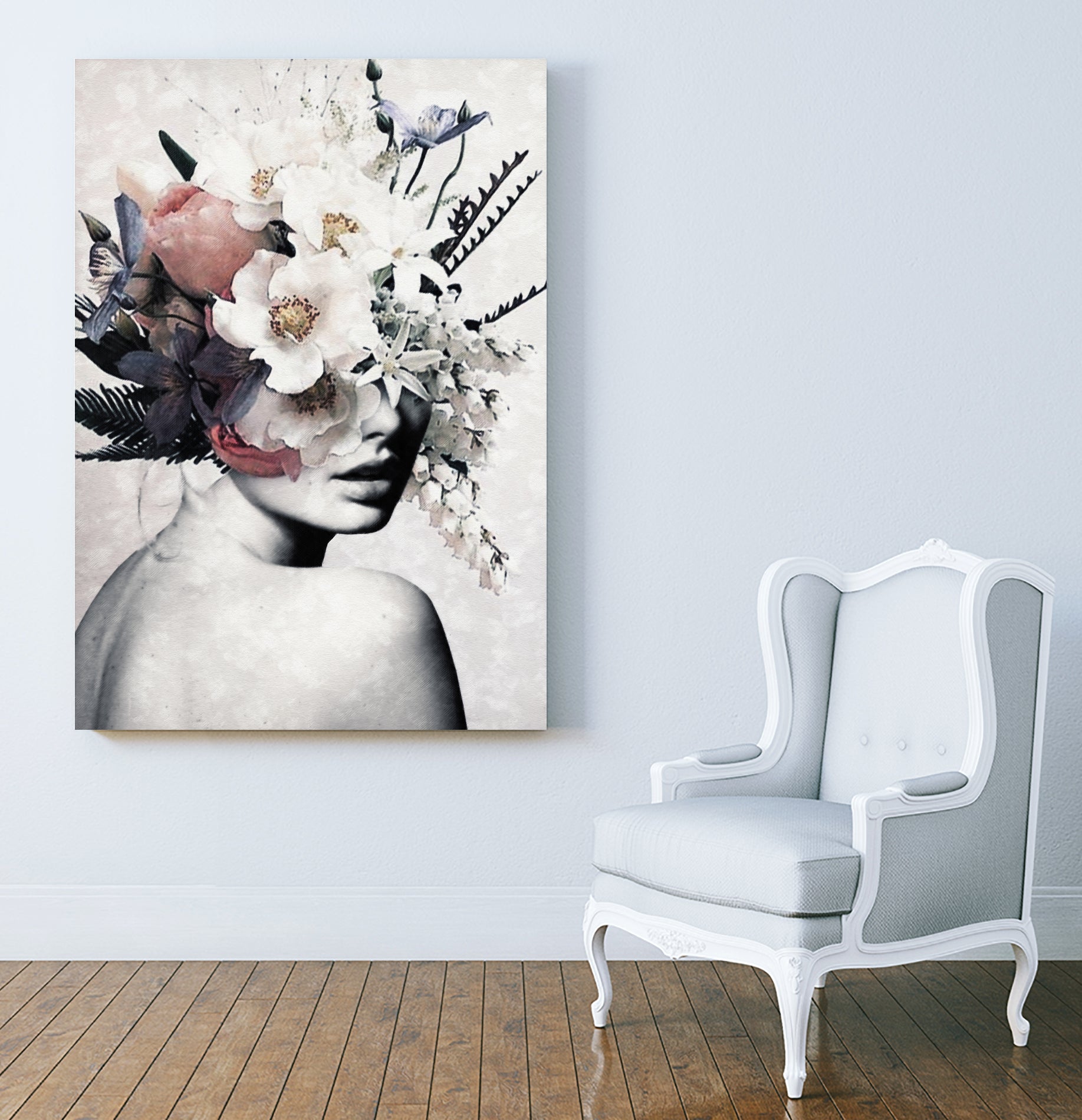 Flowers are always a good idea by Menelaos Trompoukis on GIANT ART - gray digital painting