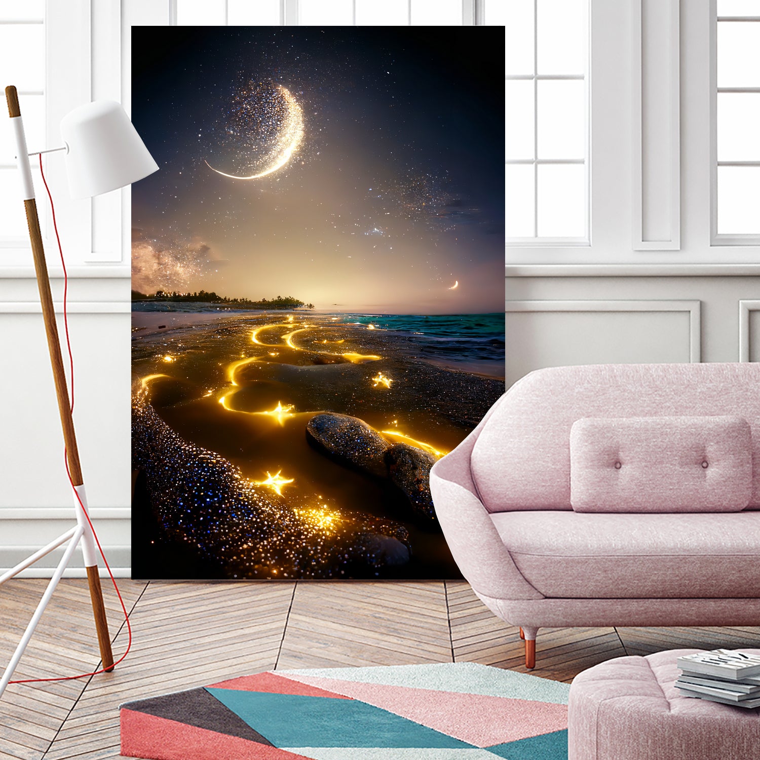 stars in the sea by Haris Kavalla on GIANT ART - yellow digital painting