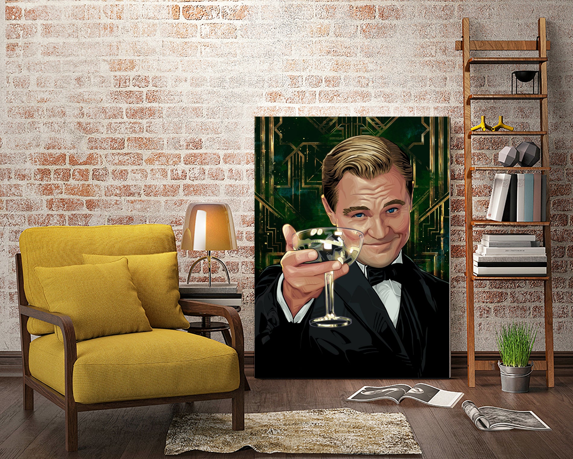 The Great Gatsby by Nikita Abakumov on GIANT ART - green digital painting