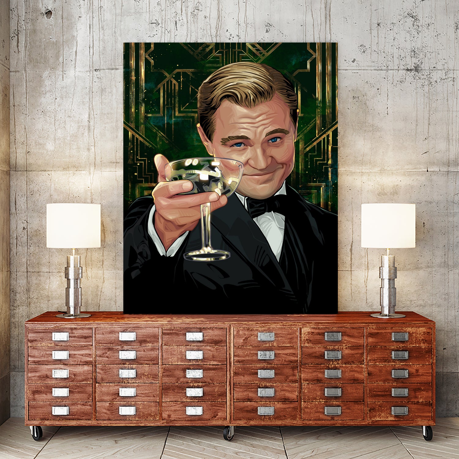 The Great Gatsby by Nikita Abakumov on GIANT ART - green digital painting