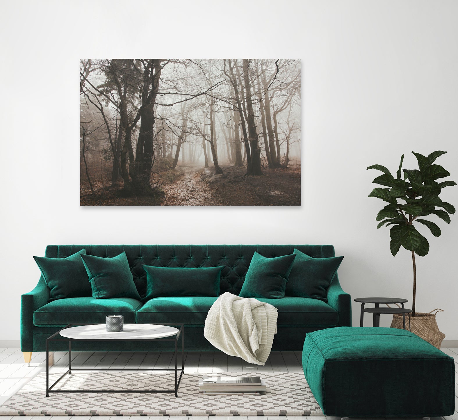 Spooky Forest by Dominika Aniola on GIANT ART - brown photo illustration