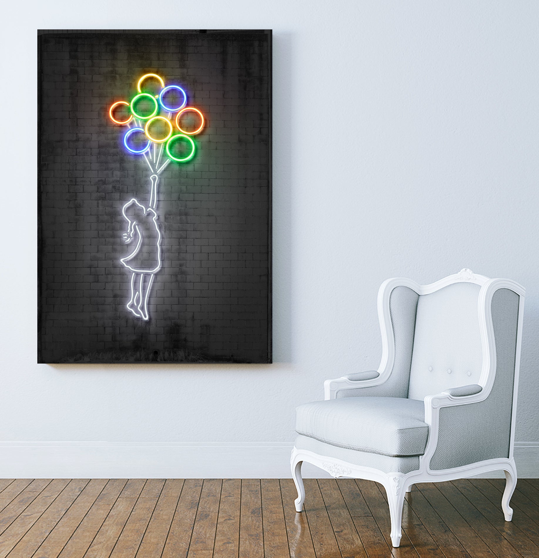 Flying Balloons by Octavian Mihai Mielu on GIANT ART - yellow digital drawing