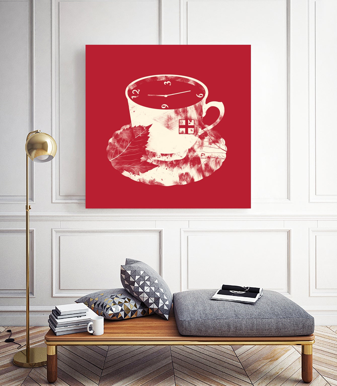 Tea Time by Tobias Fonseca on GIANT ART - red digital drawing