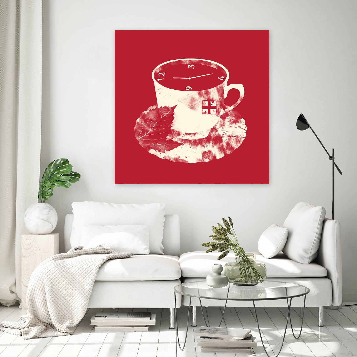 Tea Time by Tobias Fonseca on GIANT ART - red digital drawing