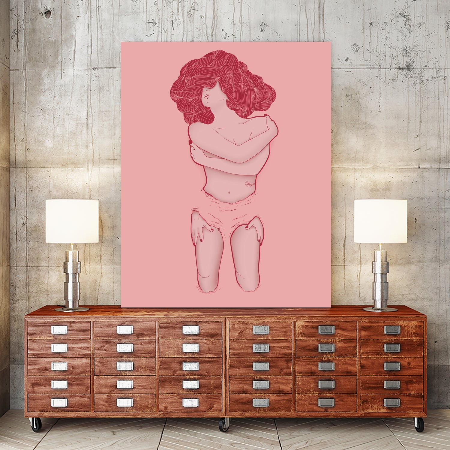 STRWBRY by Tomasz Wagner on GIANT ART - red digital drawing