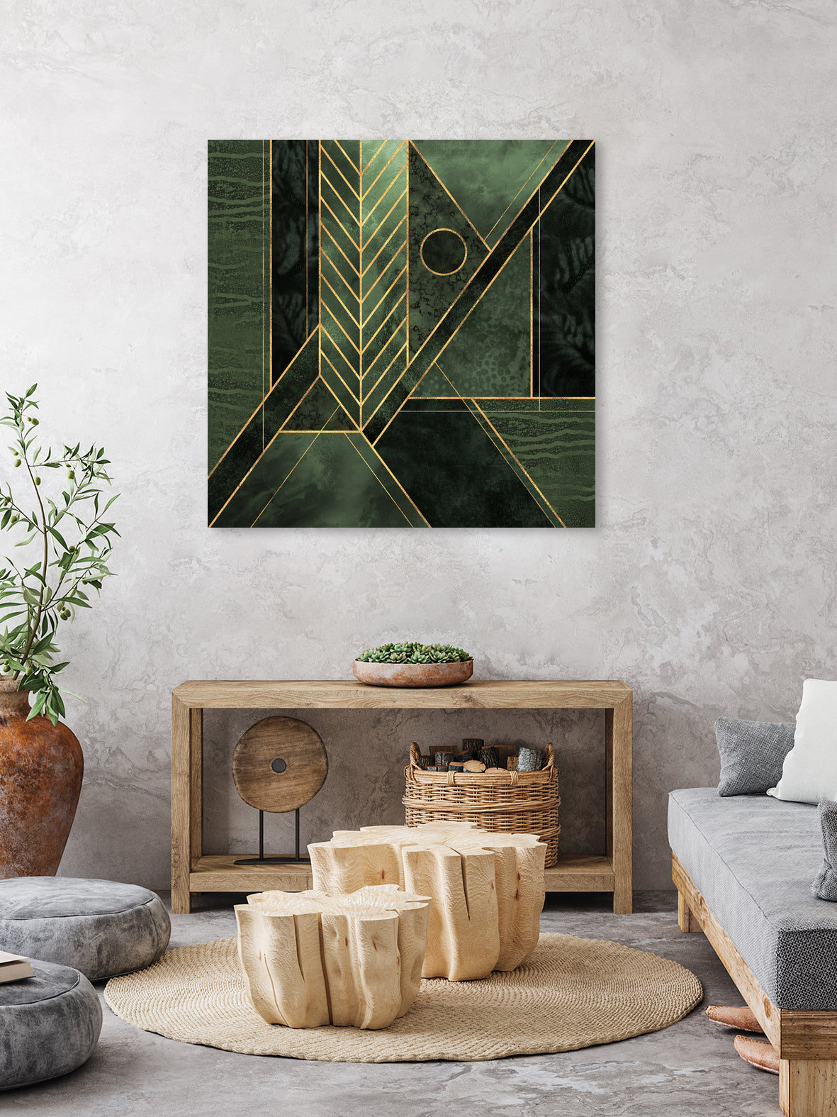 Modern Wild 2 by Elisabeth Fredriksson on GIANT ART - green digital painting