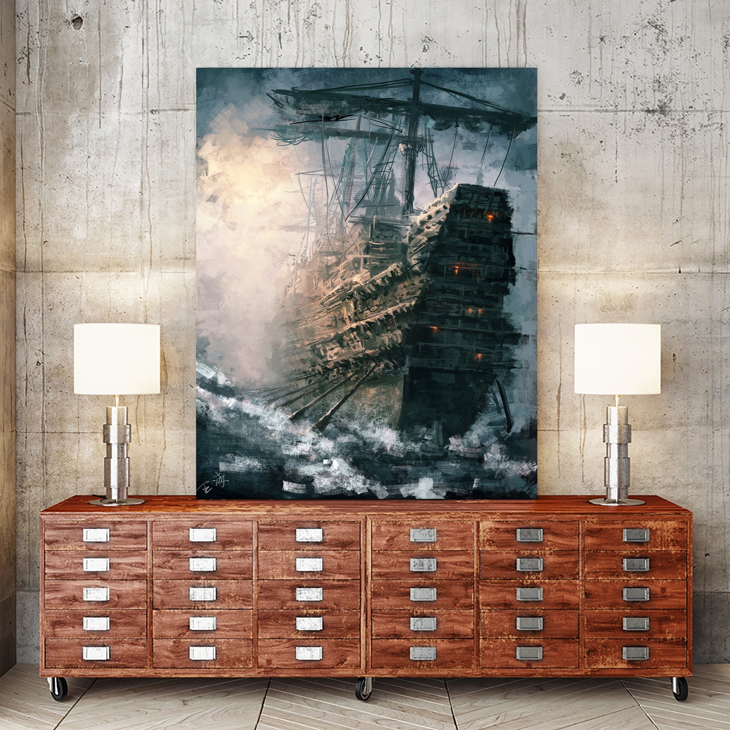 Day Break by Ling Wang on GIANT ART - blue digital painting