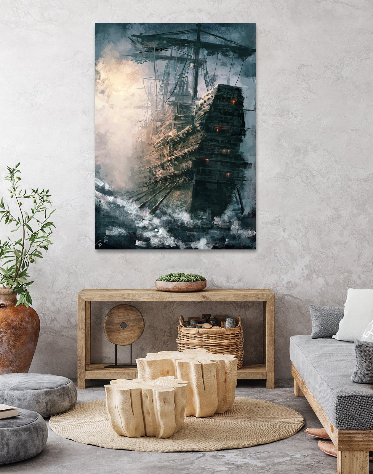 Day Break by Ling Wang on GIANT ART - blue digital painting