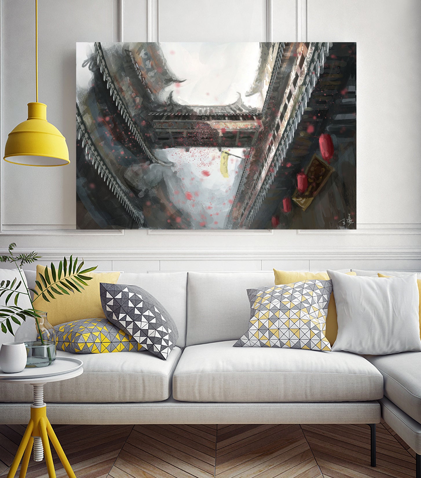 Town by Ling Wang on GIANT ART - digital painting