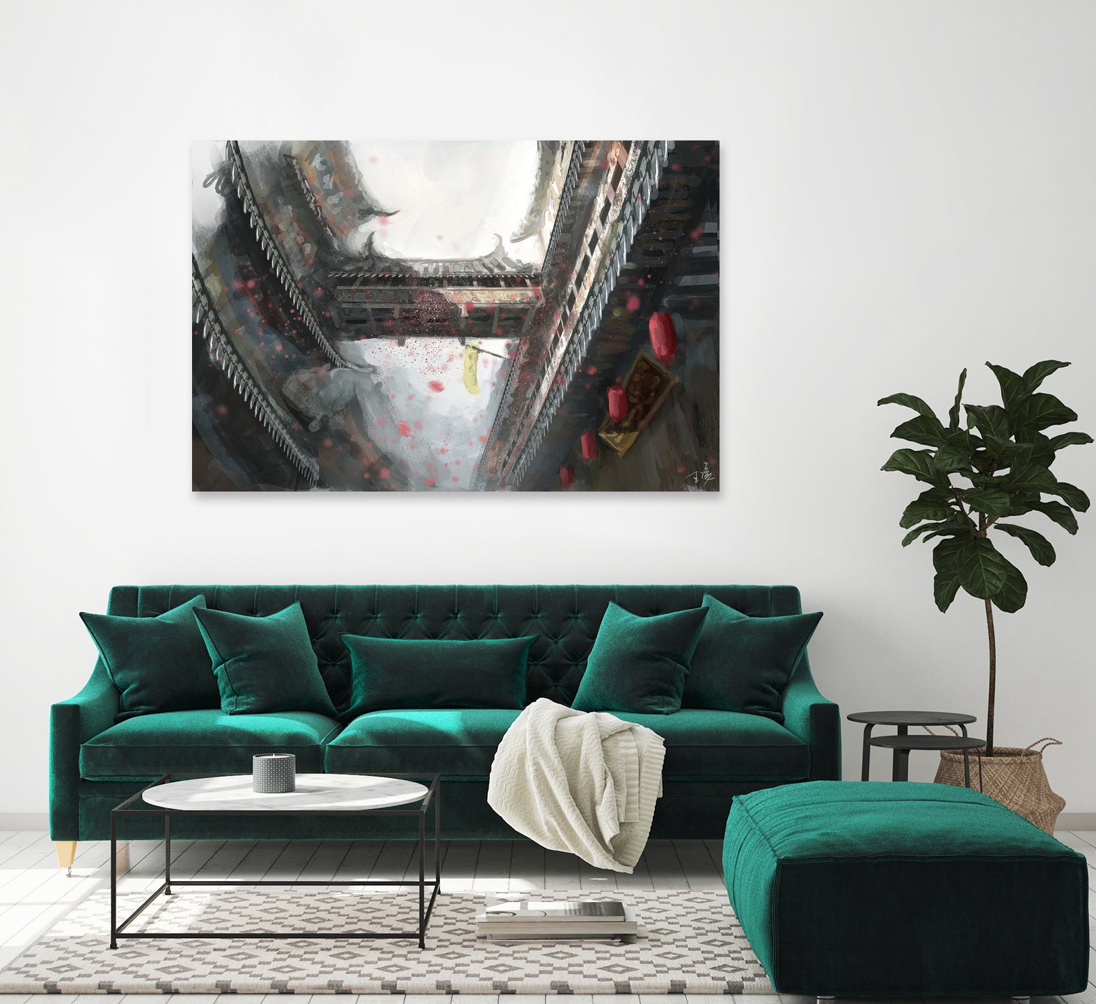 Town by Ling Wang on GIANT ART - digital painting