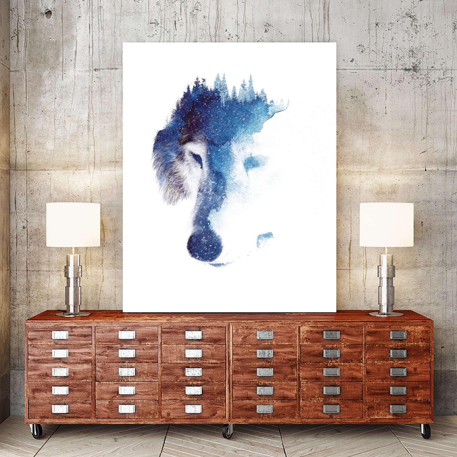 Through many storms by Robert Farkas on GIANT ART - blue digital painting