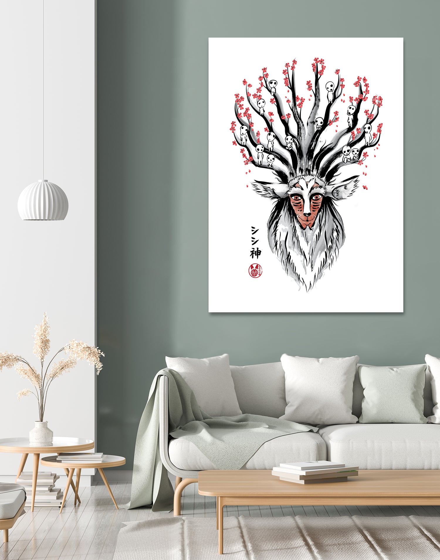 The Deer God Sumi-e by Antonio Camarena on GIANT ART - white digital painting