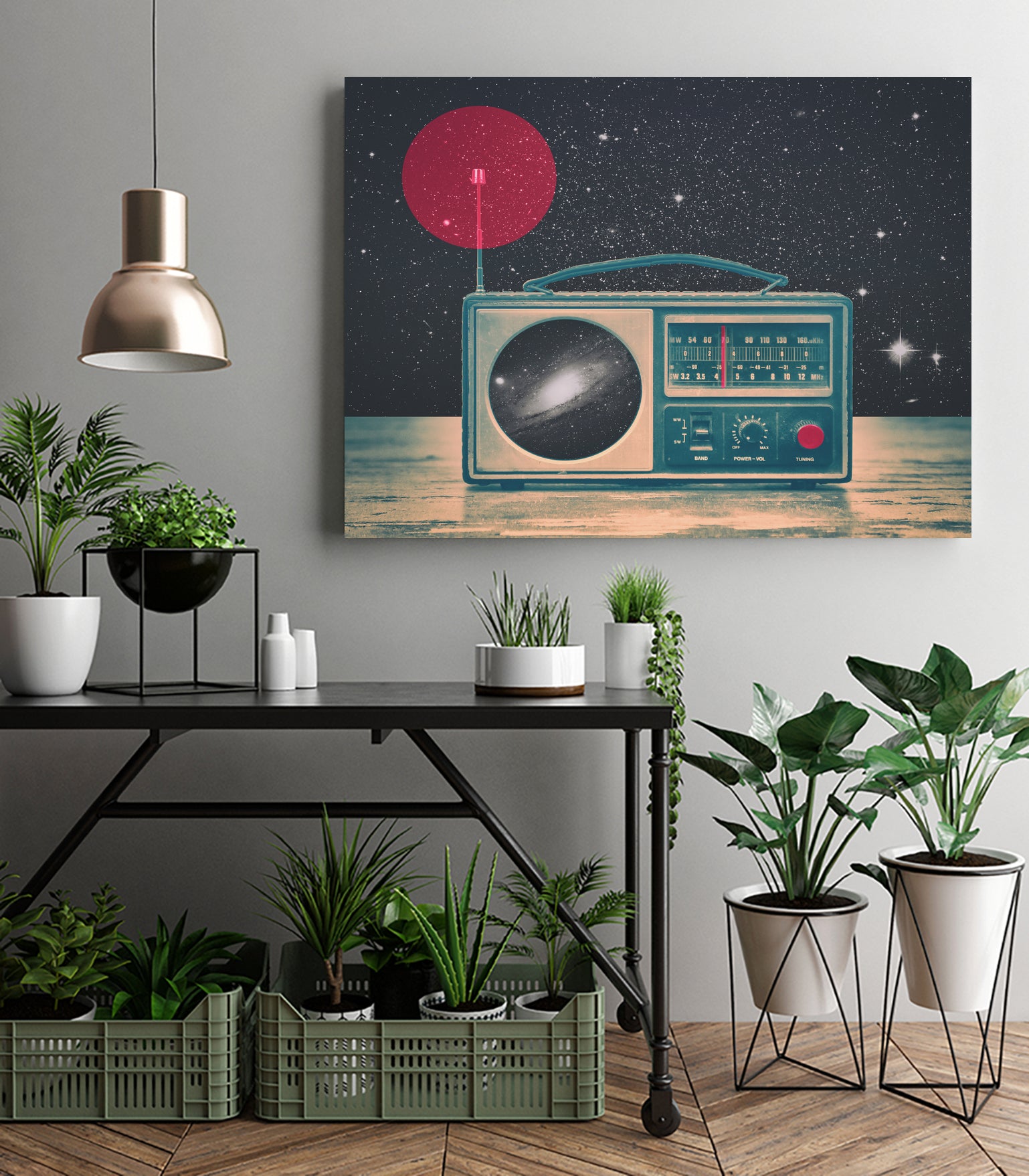 Space Radio by Victor Vercesi on GIANT ART - blue digital drawing