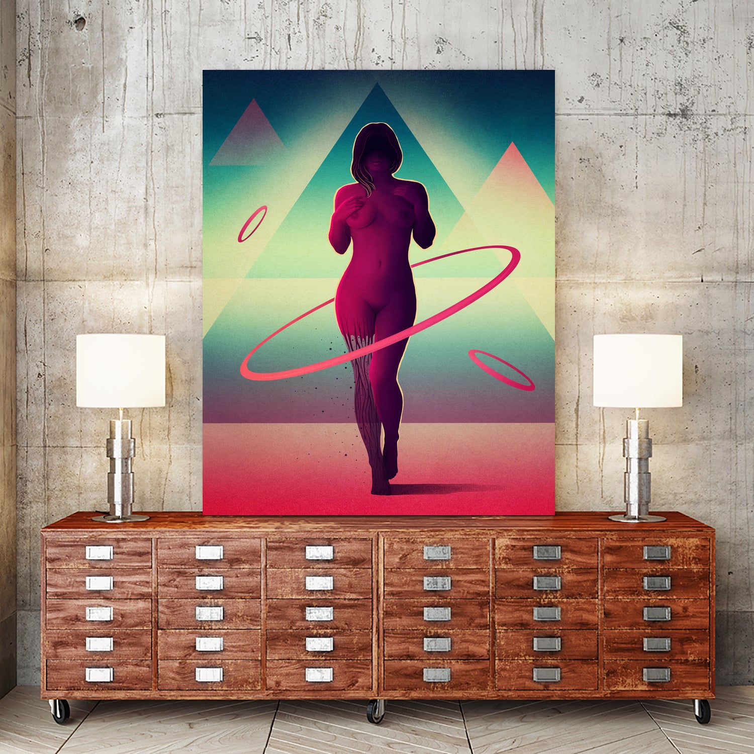 Atomos by Victor Vercesi on GIANT ART - red digital painting