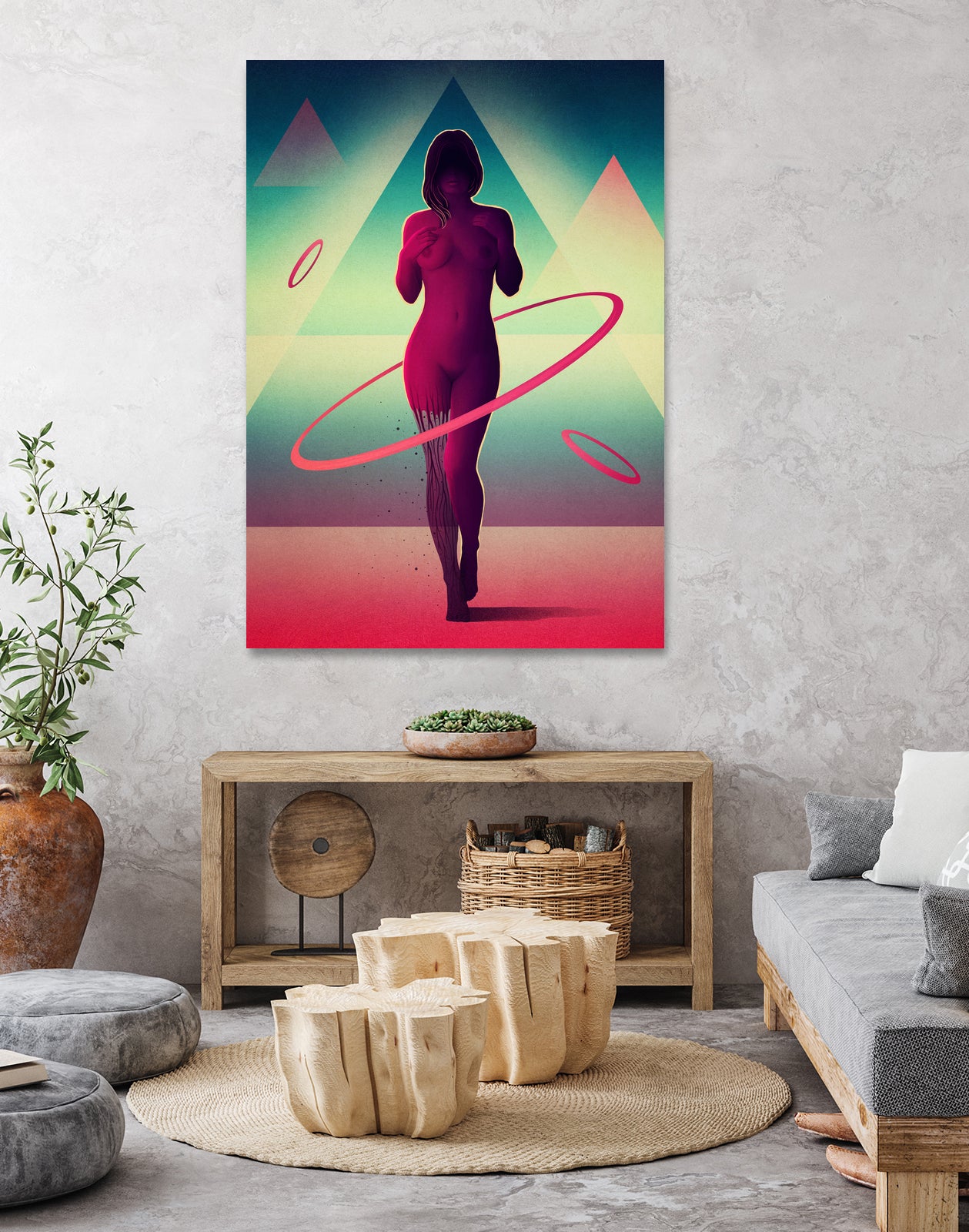 Atomos by Victor Vercesi on GIANT ART - red digital painting