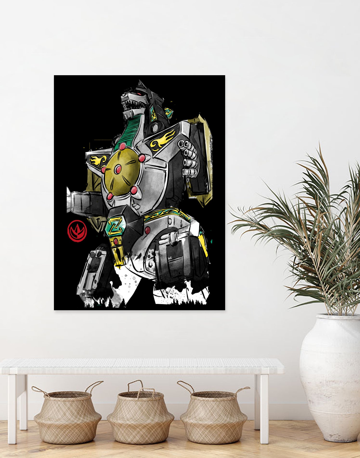 Dragonzord watercolor by Antonio Camarena on GIANT ART - white digital painting