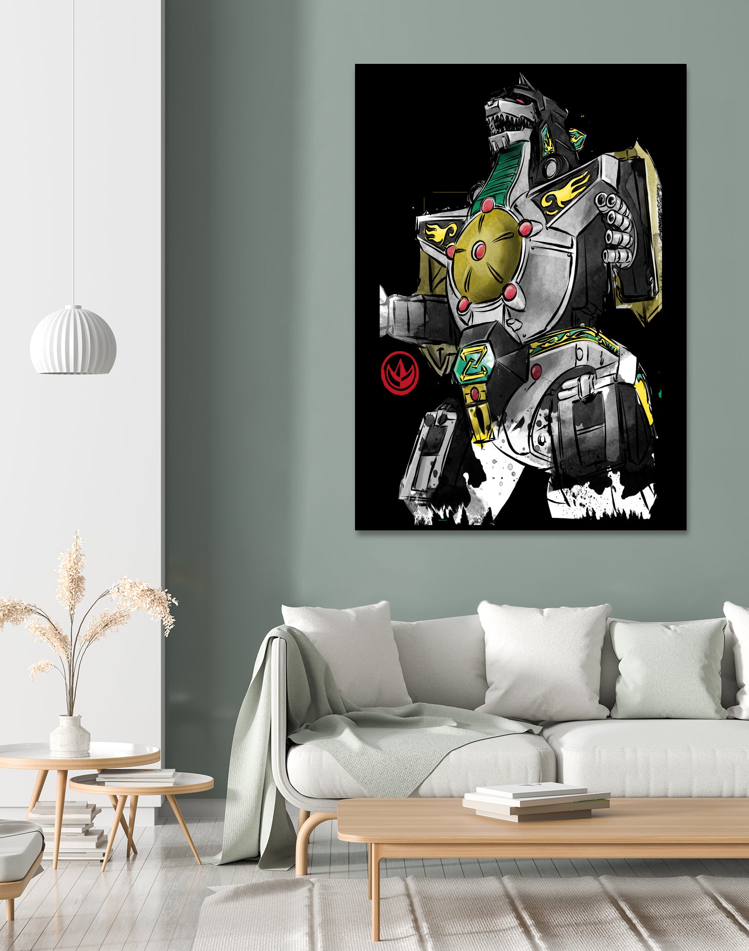 Dragonzord watercolor by Antonio Camarena on GIANT ART - white digital painting