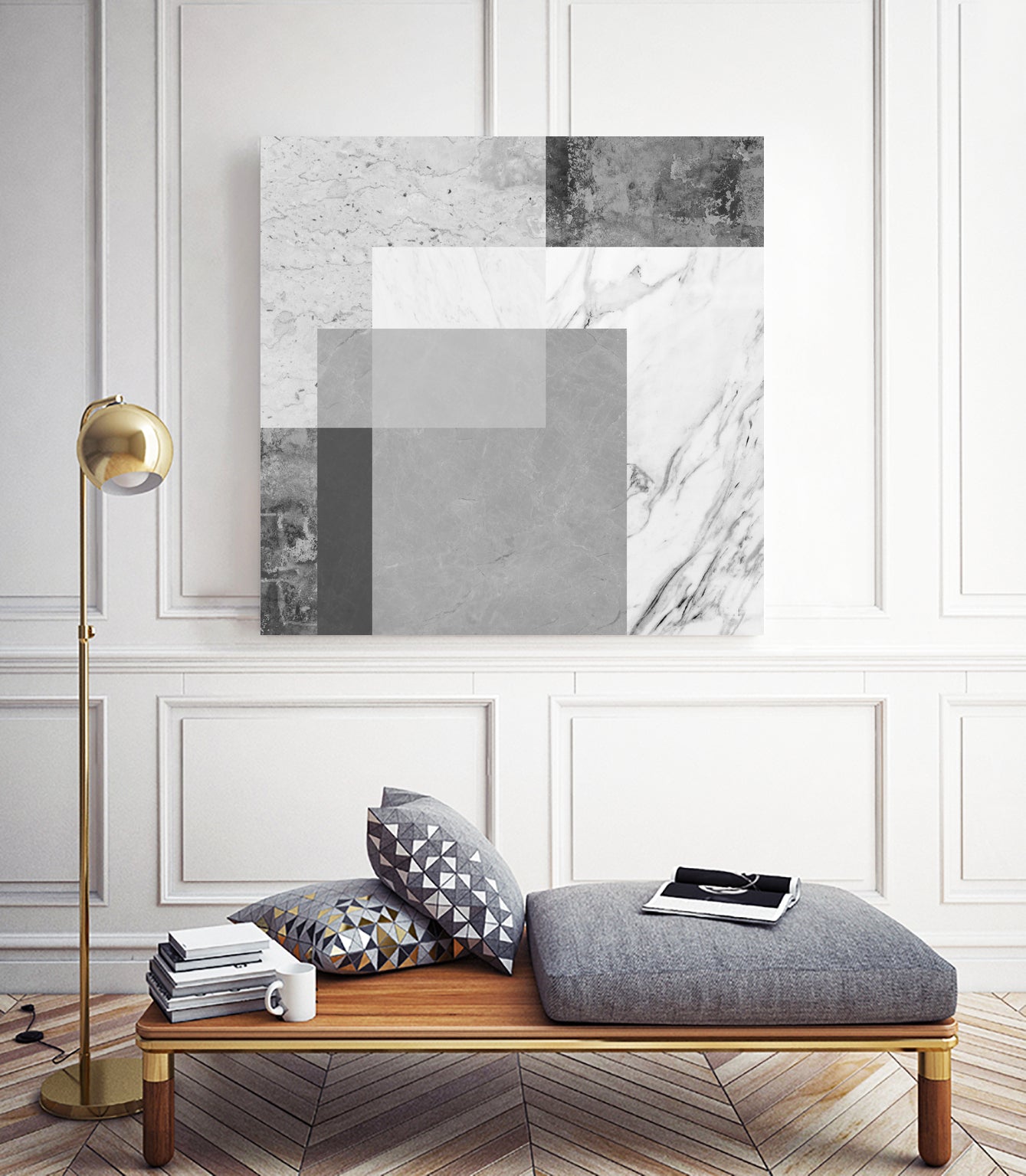Concrete geometry 04 by Vitor Costa on GIANT ART - gray digital painting