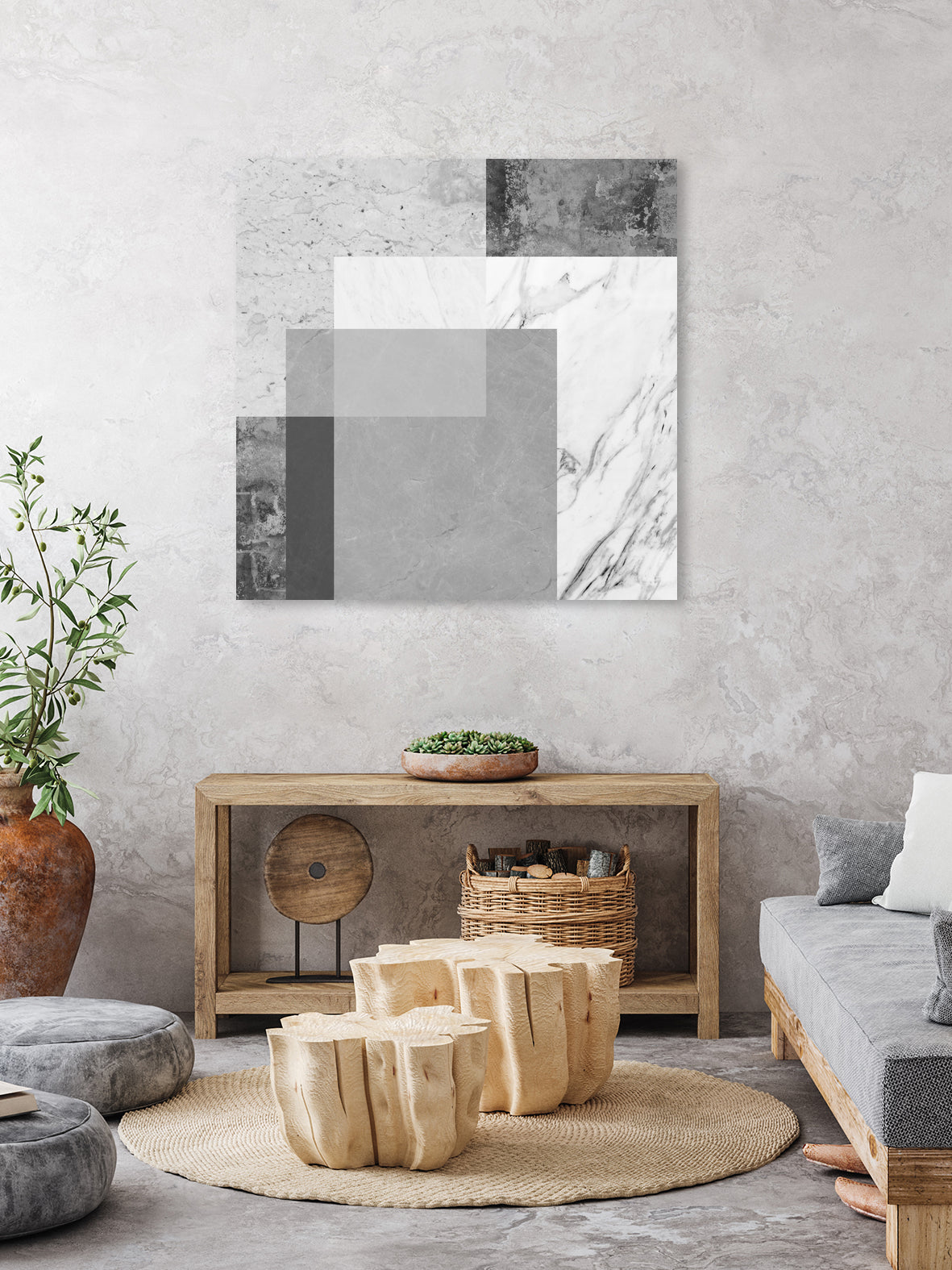 Concrete geometry 04 by Vitor Costa on GIANT ART - gray digital painting