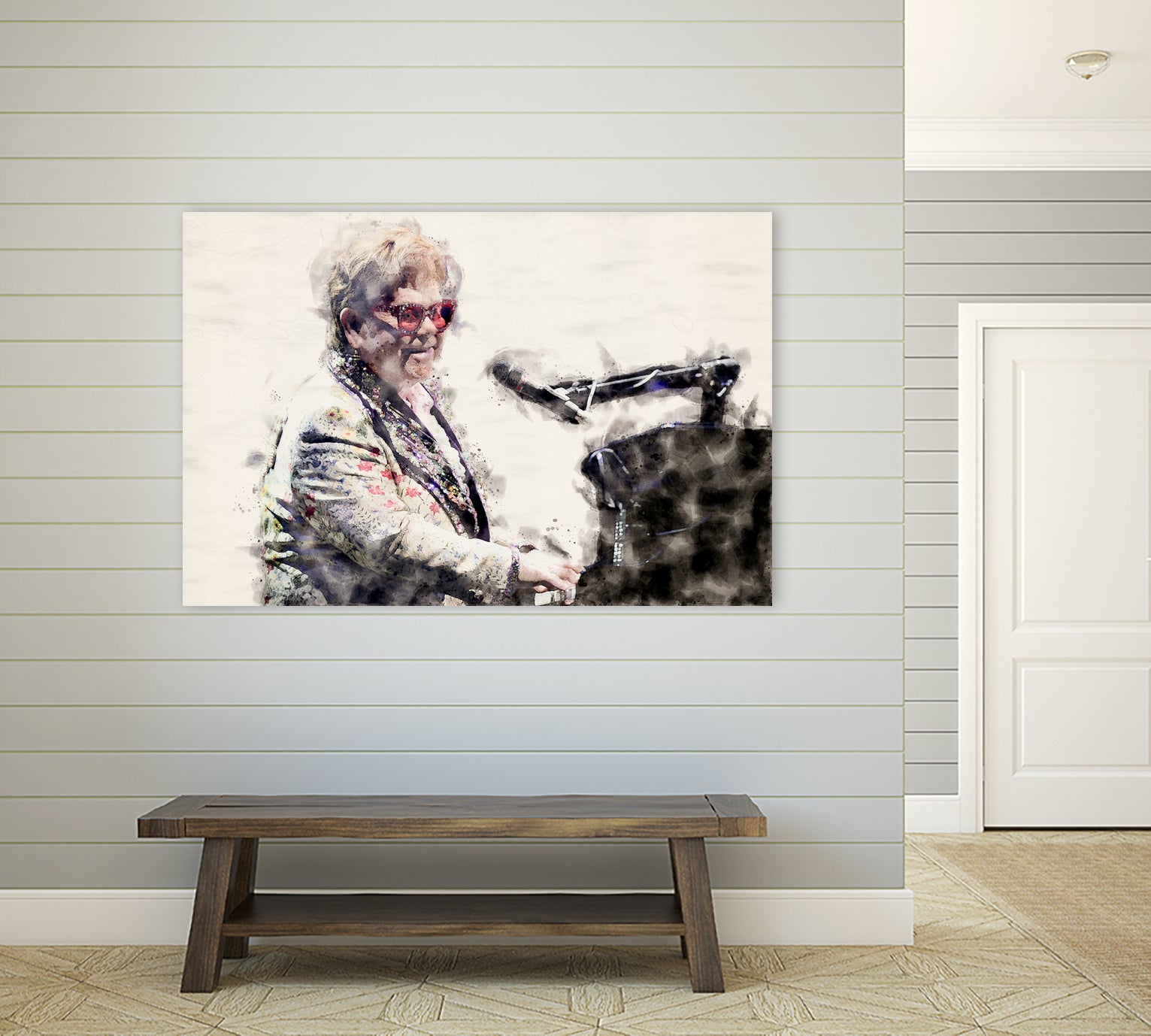 Elton john by miguel angel romero franco on GIANT ART - gray photo manipulation