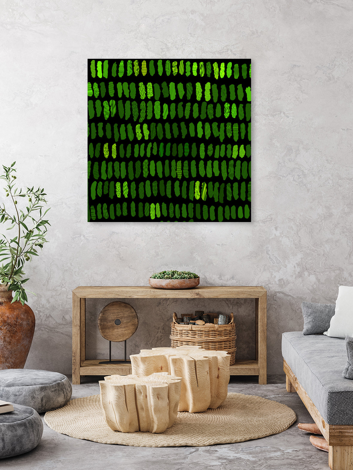 Green Cells by Victor Fitzsimons on GIANT ART - green photo manipulation