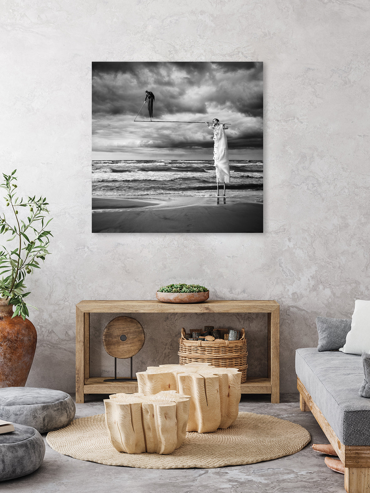 Acrobats by Dariusz Klimczak on GIANT ART - gray photo illustration