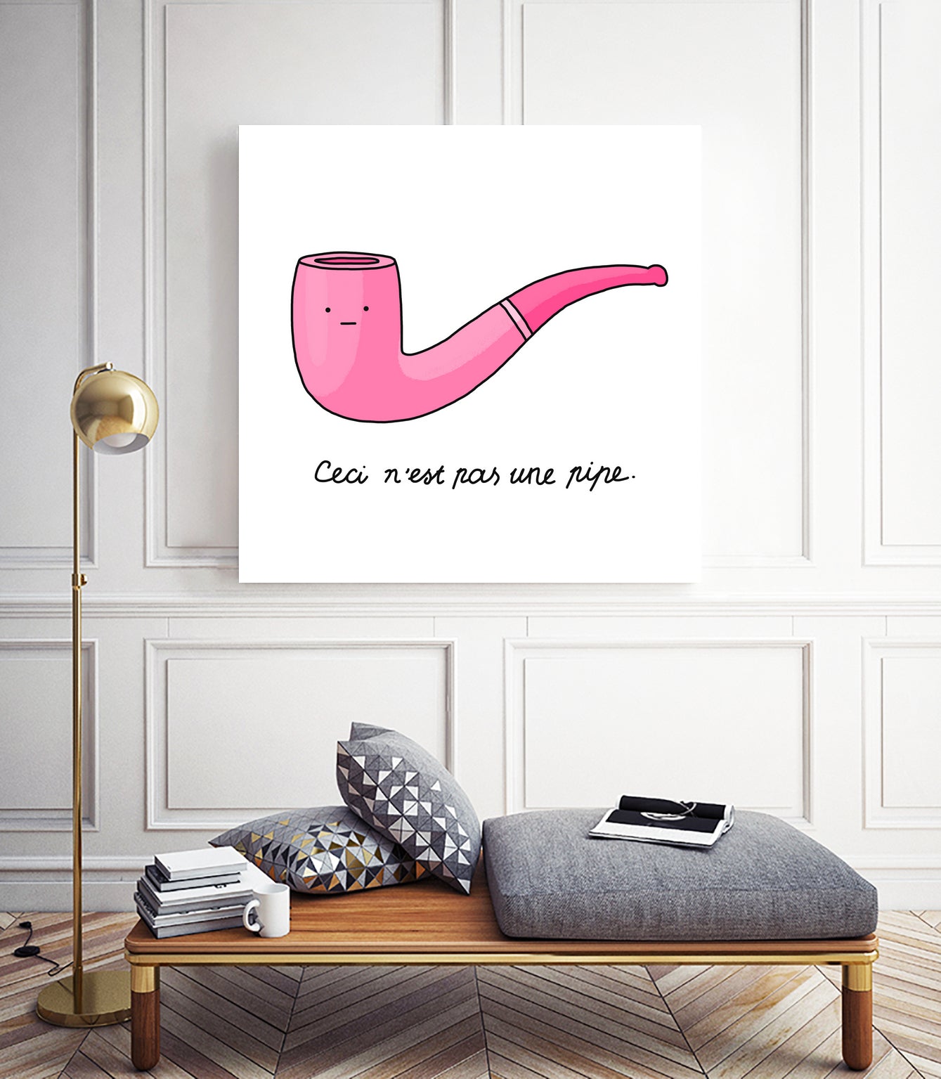 Pipe by Idil Keysan on GIANT ART - pink digital drawing