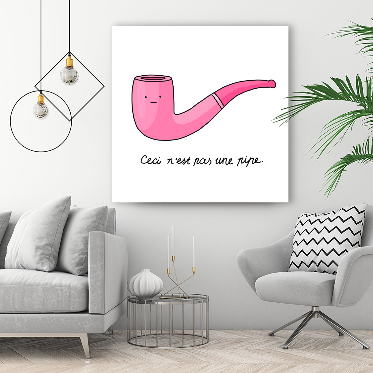 Pipe by Idil Keysan on GIANT ART - pink digital drawing